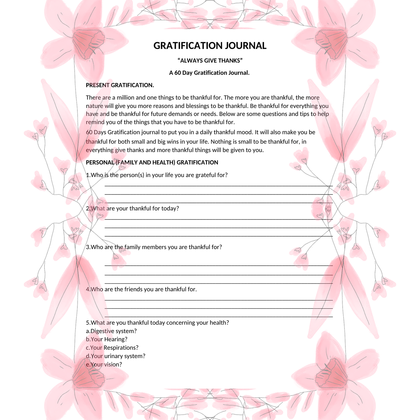 Gratification Journal
