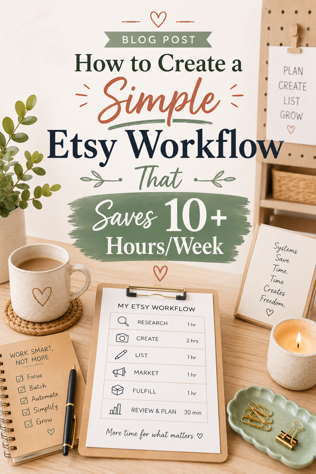 How to Create a Simple Etsy Workflow That Saves 10+ Hours/Week