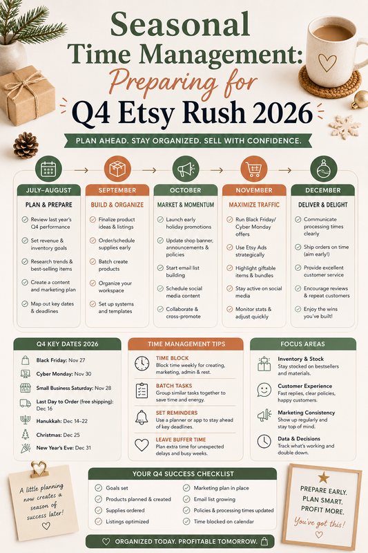 Seasonal Time Management: Preparing for Q4 Etsy Rush 2026