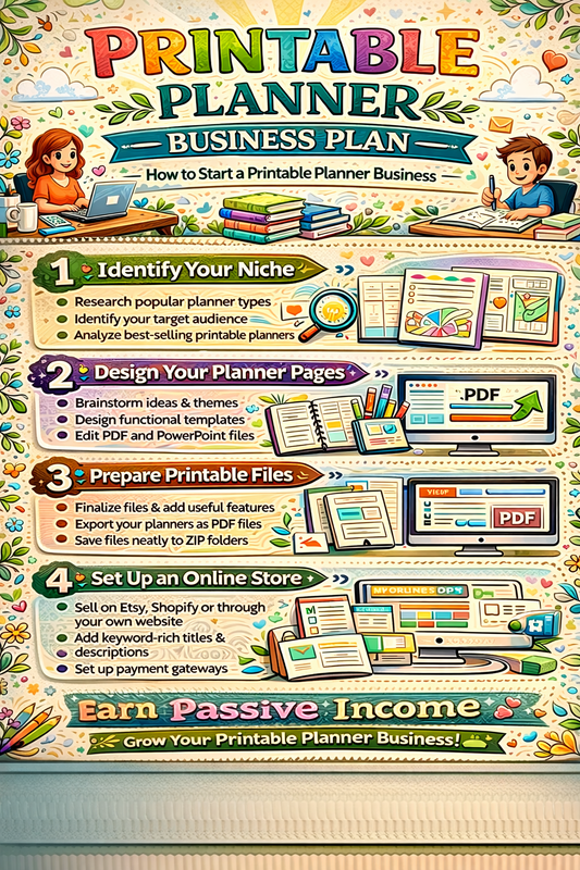 Printable Planner Business Plan — How to Start a Printable Planner Business