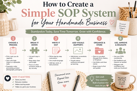 How to Create a Simple SOP System for Your Handmade Business