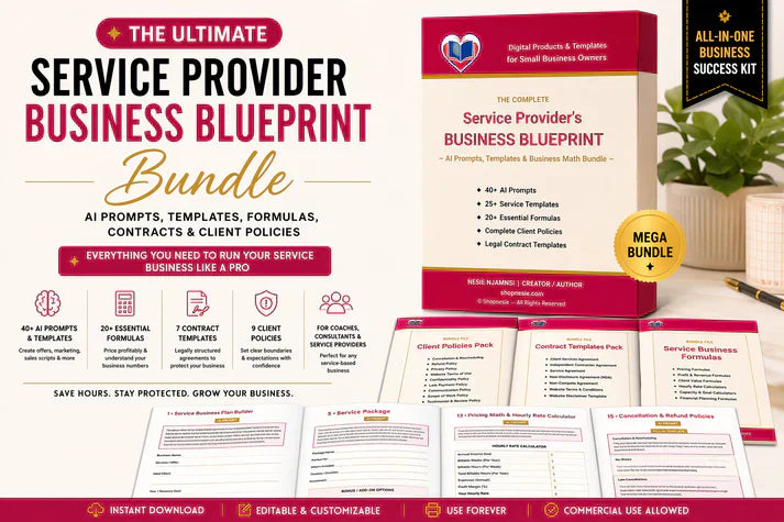Service Provider Business Blueprint Bundle