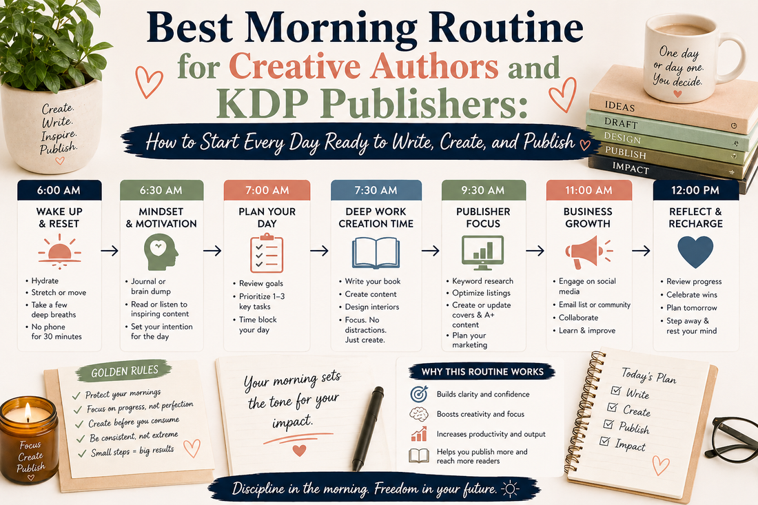 Best Morning Routine for Creative Authors and KDP Publishers: How to Start Every Day Ready to Write, Create, and Publish