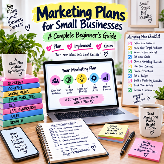 Marketing Plans for Small Businesses: A Complete Beginner’s Guide