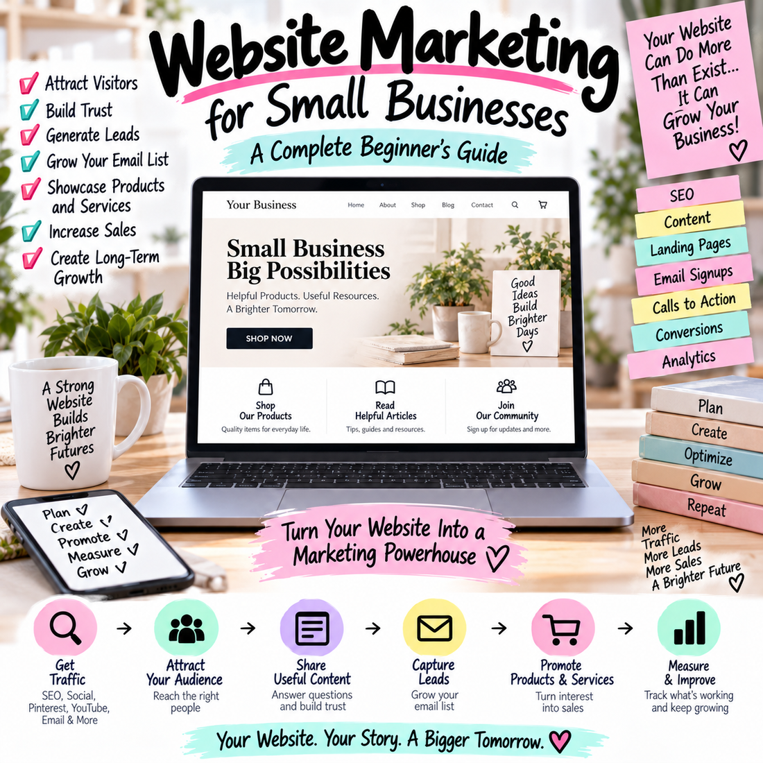 Website Marketing for Small Businesses: A Complete Beginner’s Guide