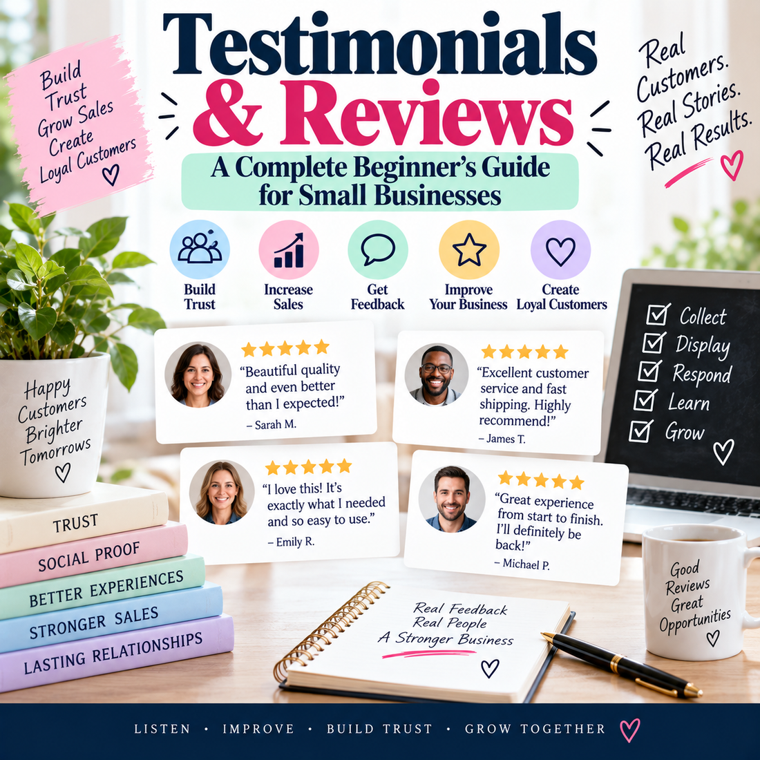 Testimonials & Reviews for Small Businesses: A Complete Beginner’s Guide