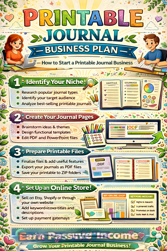 Printable Journal Business Plan — How to Start a Printable Journal Business