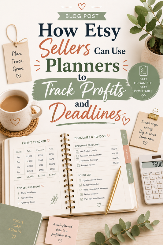 How Etsy Sellers Can Use Planners to Track Profits and Deadlines