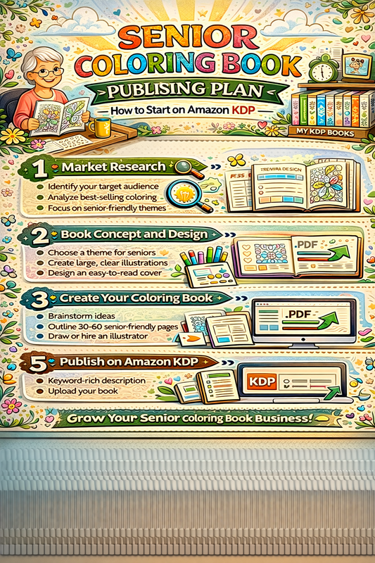 Senior Coloring Book Publishing Business Plan — How to Start on Amazon KDP
