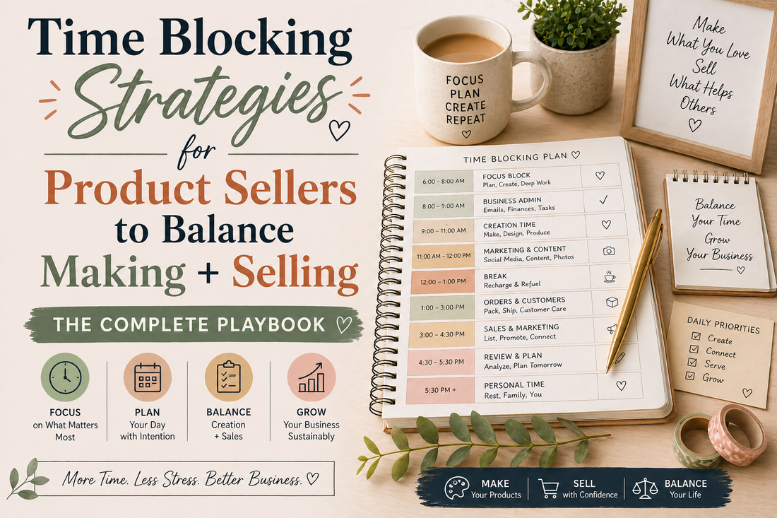 Time Blocking Strategies for Product Sellers to Balance Making + Selling