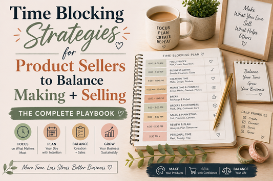 Time Blocking Strategies for Product Sellers to Balance Making + Selling