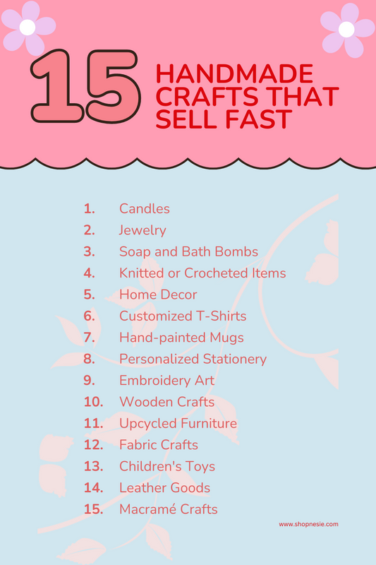 15 HANDMADE CRAFTS THAT SELLS FAST