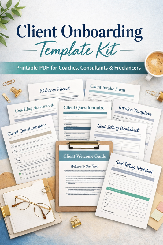Client Onboarding Template Kit for Coaches, Consultants & Freelancers