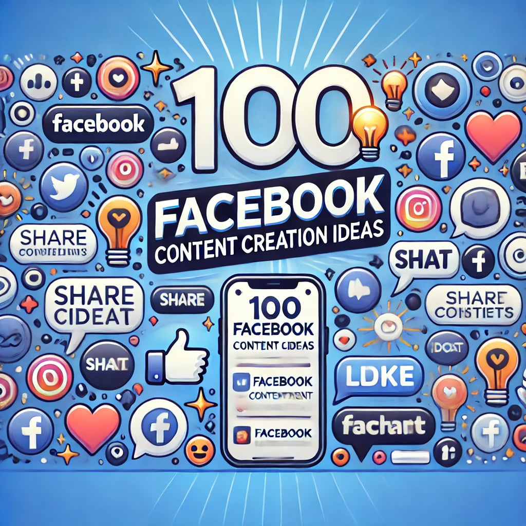 100 FACEBOOK CONTENT CREATION IDEAS  
