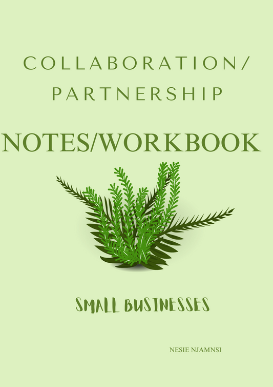 COLLABORATION/ PARTNERSHIP WORKBOOK FOR SMALL BUSINESSES