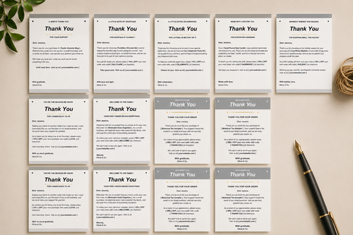 Printable thank you cards for small business