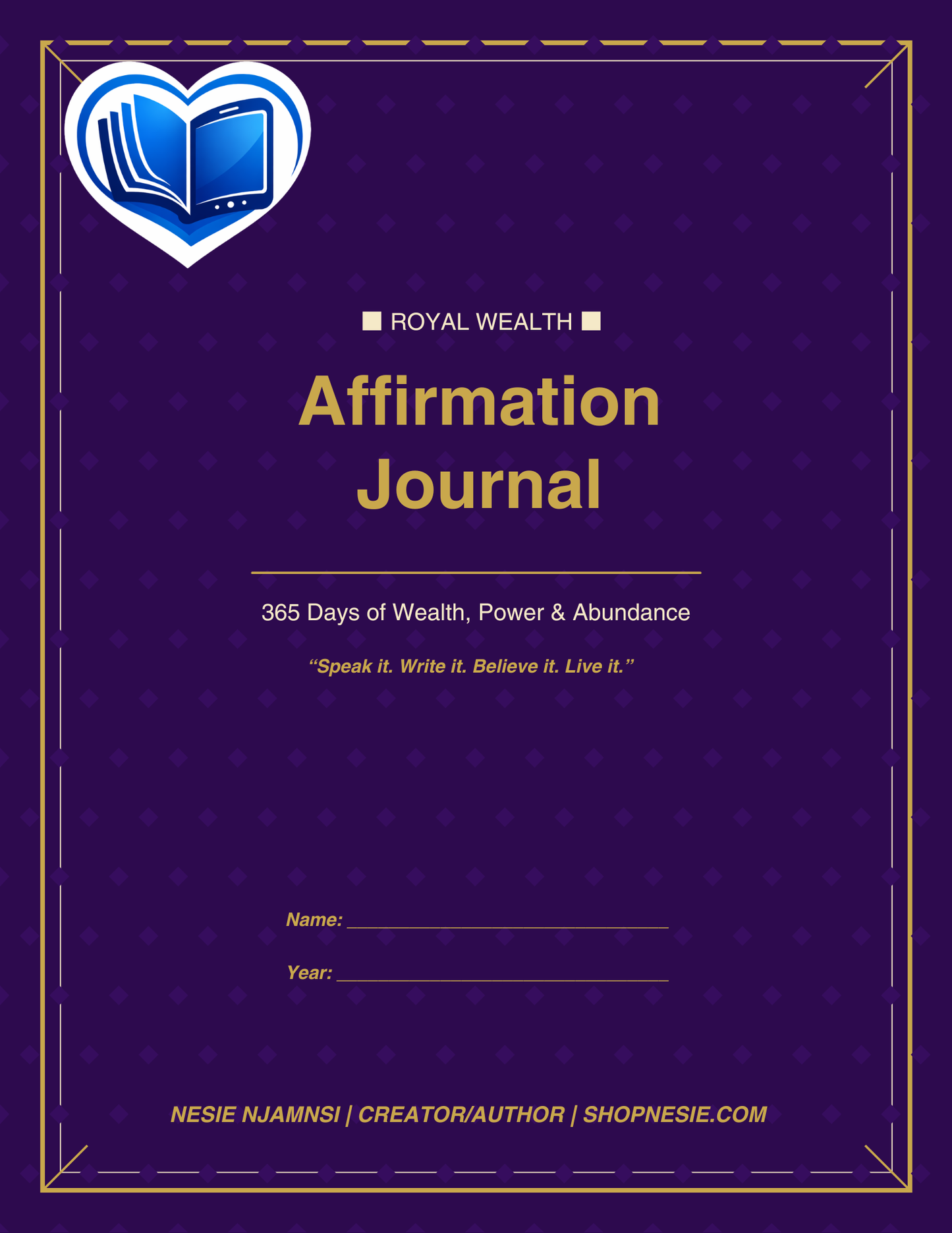 365-Day Wealth Affirmation Journal for Entrepreneurs