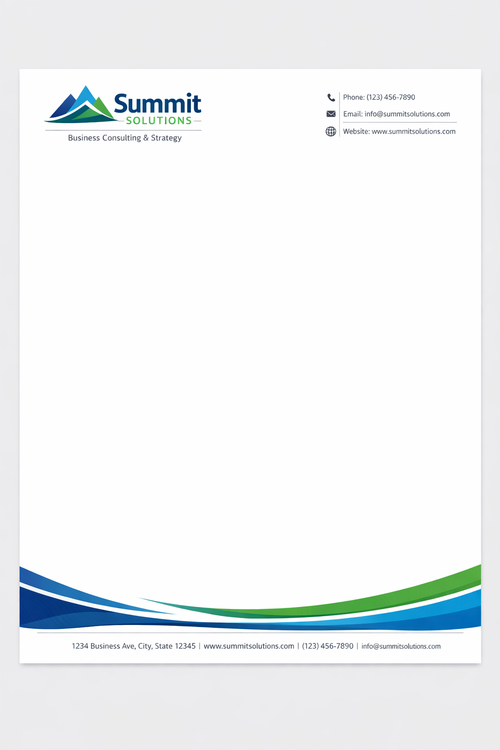Minimalist Canva letterhead template