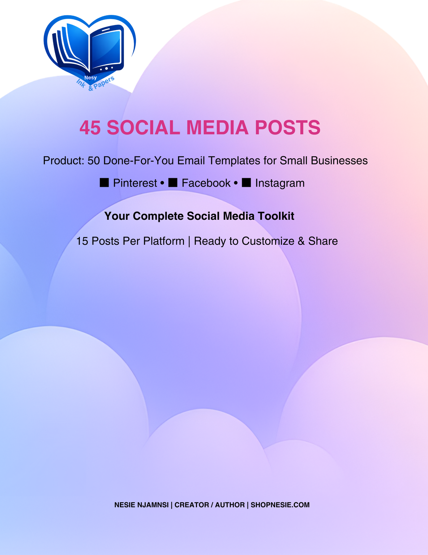 45 Done-For-You Social Media Posts | Ready to Customize & Post