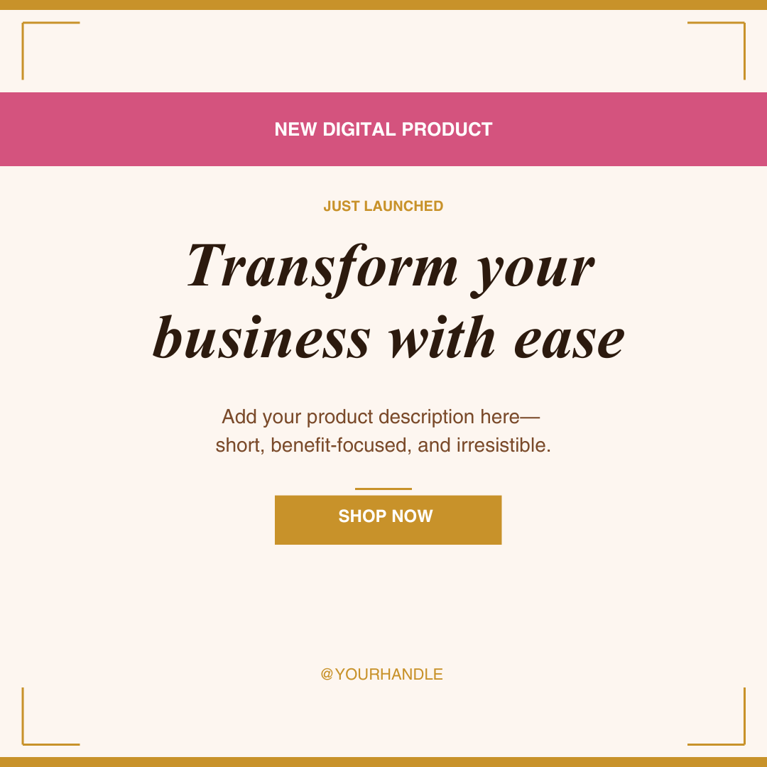 50 Instagram & Facebook Templates | Social Media Content Pack | Canva Templates for Small Business | Editable Posts Stories Carousels