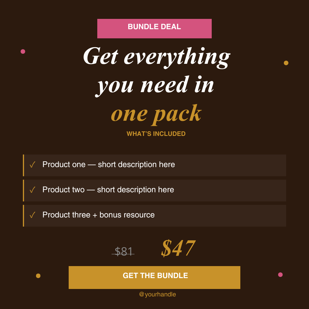 50 Instagram & Facebook Templates | Social Media Content Pack | Canva Templates for Small Business | Editable Posts Stories Carousels