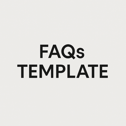 FAQS TEMPLATE