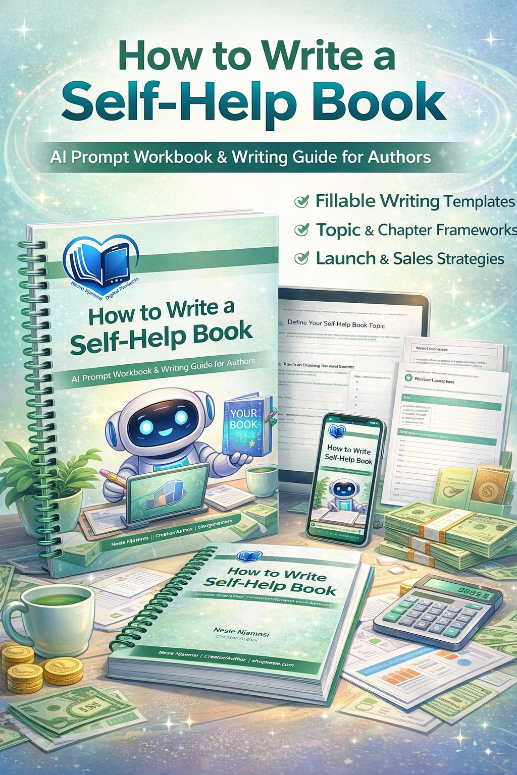 How to Write a Self-Help Book: AI Prompt Workbook for Coaches, Entrepreneurs & First-Time Authors