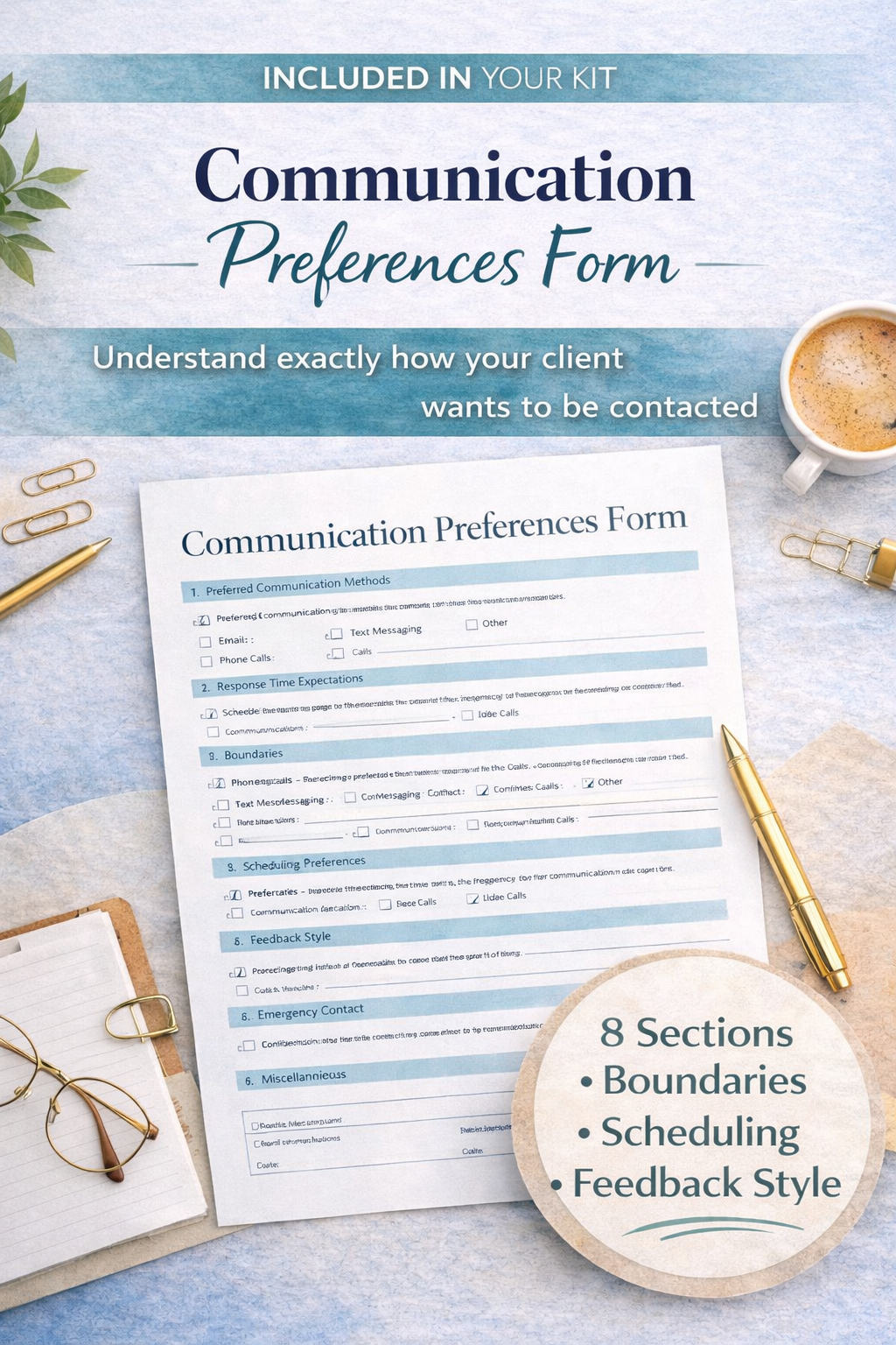 Client Onboarding Template Kit for Coaches, Consultants & Freelancers