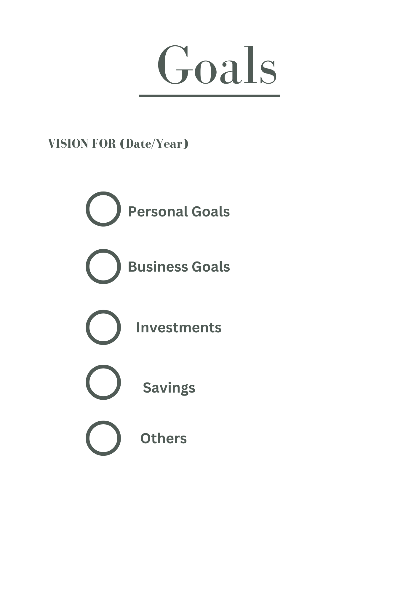 ANNUAL VISION PLANNER