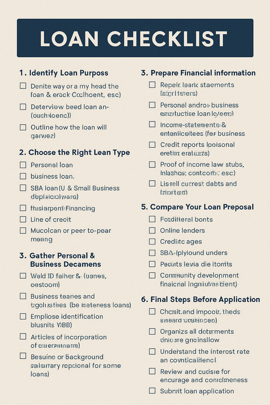LOAN CHECKLIST
