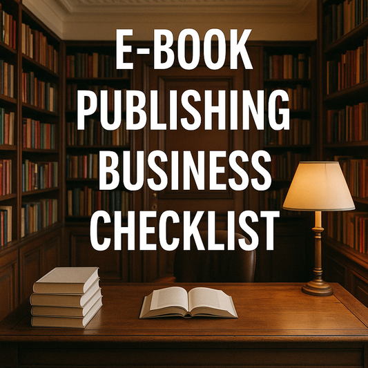 E-BOOK PUBLISHING BUSINESS CHECKLIST