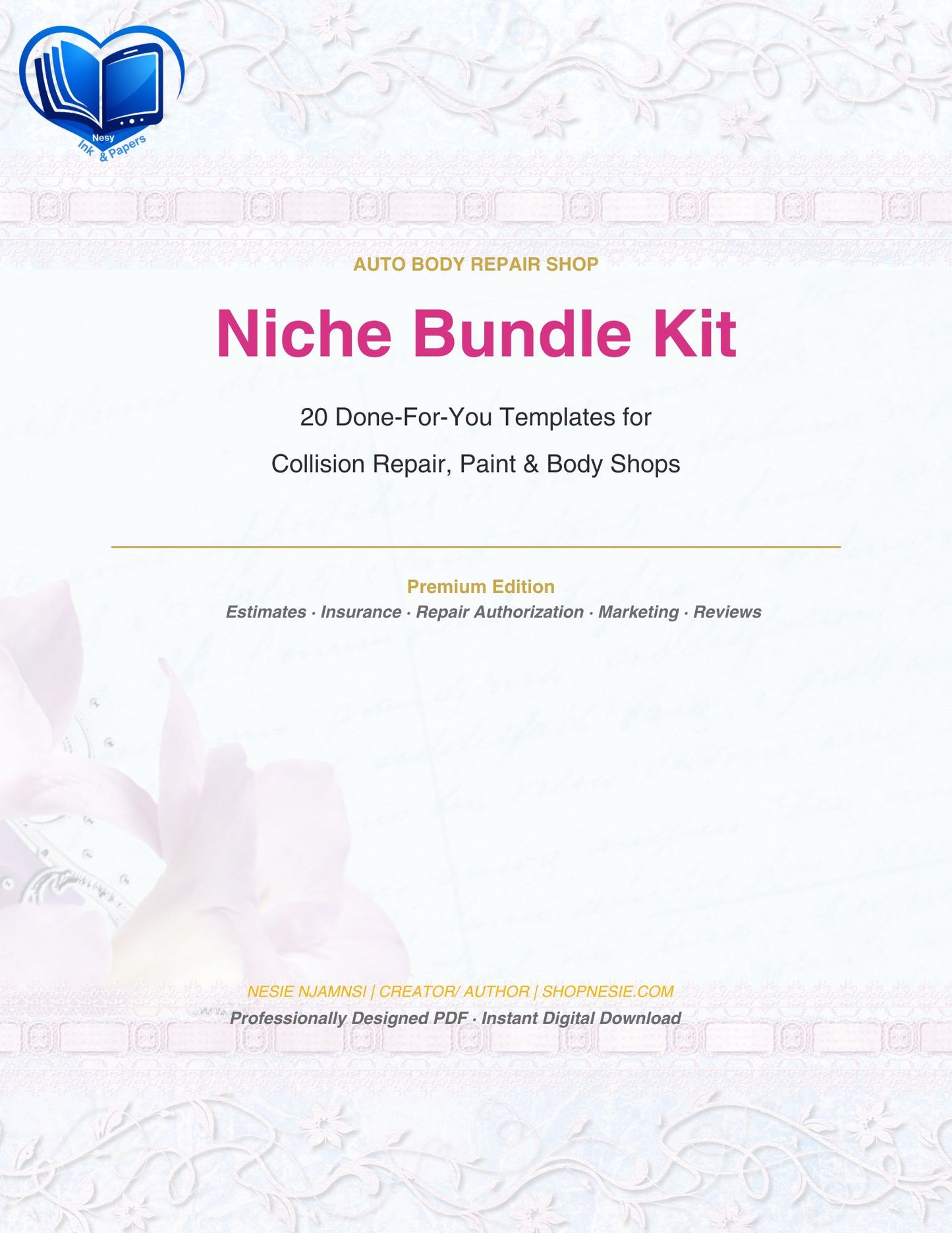 Auto Body Repair Shop Template Bundle | 20 Editable Canva Forms for Collision Repair, Insurance, Estimates & Marketing – Instant Download