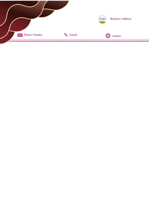 Canva business letterhead template