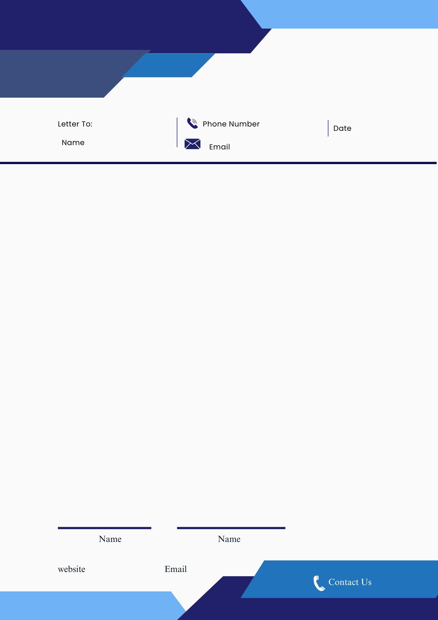 BUSINESS LETTERHEAD TEMPLATE 14