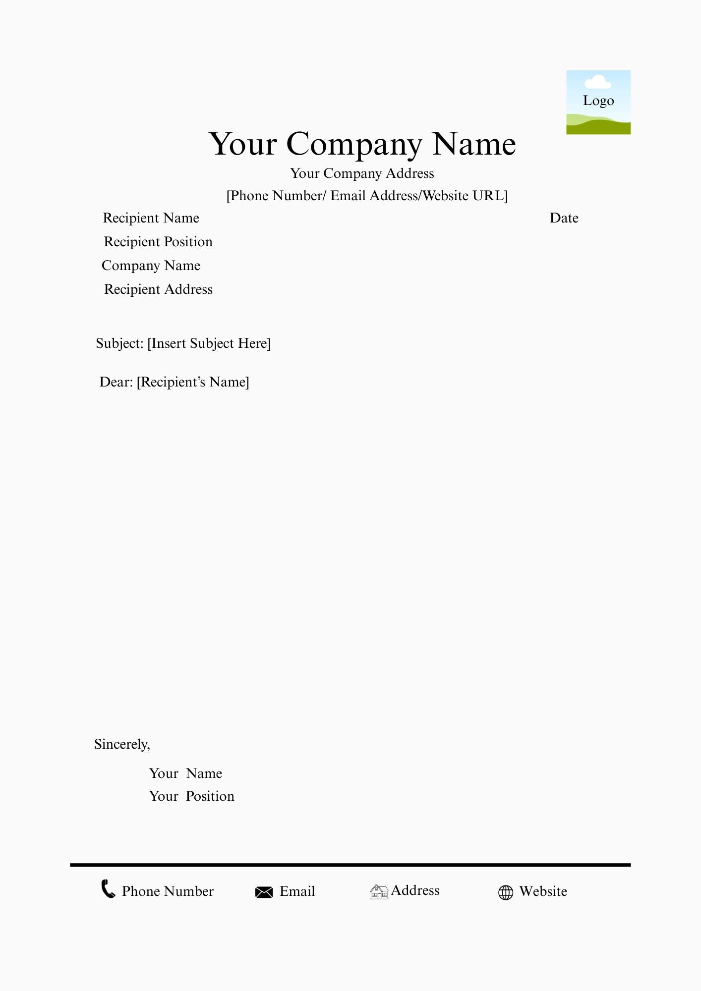 BUSINESS LETTERHEAD TEMPLATE 16