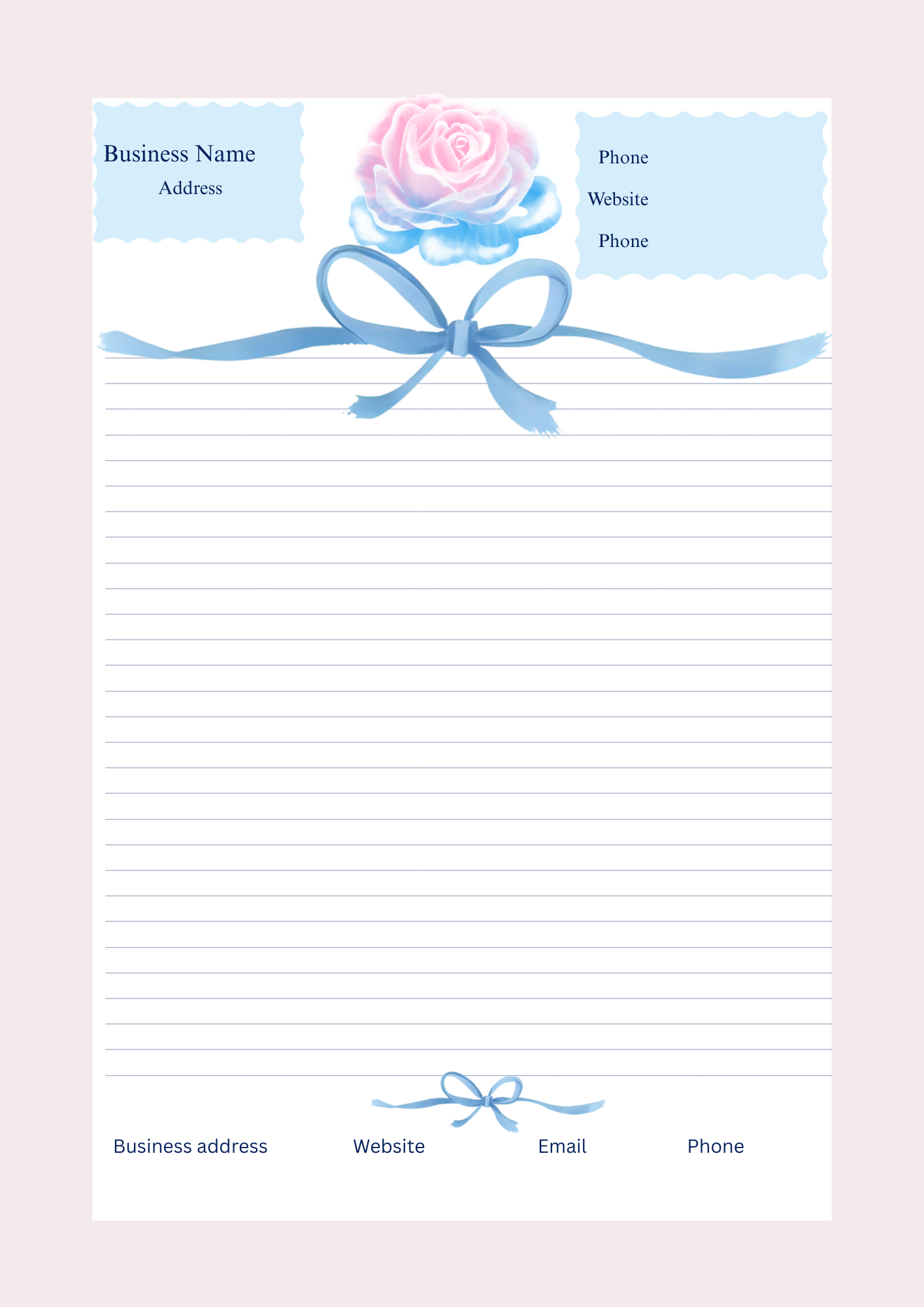 BUSINESS LETTERHEAD TEMPLATE 2