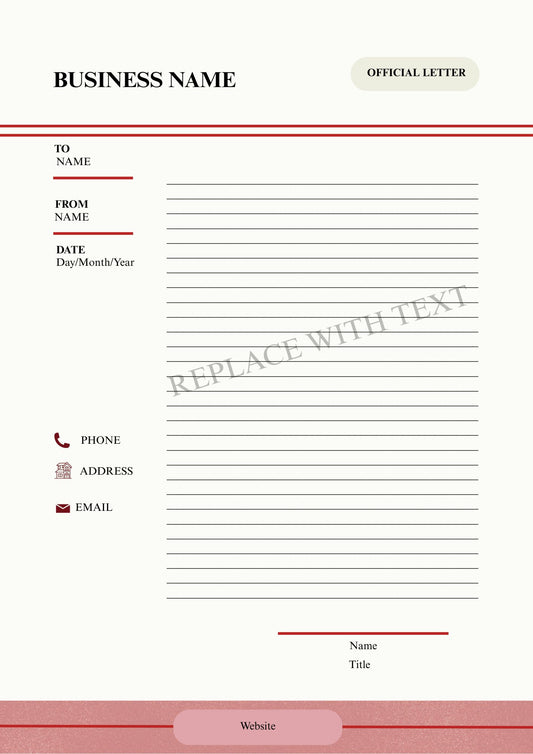 BUSINESS LETTERHEAD TEMPLATE 21