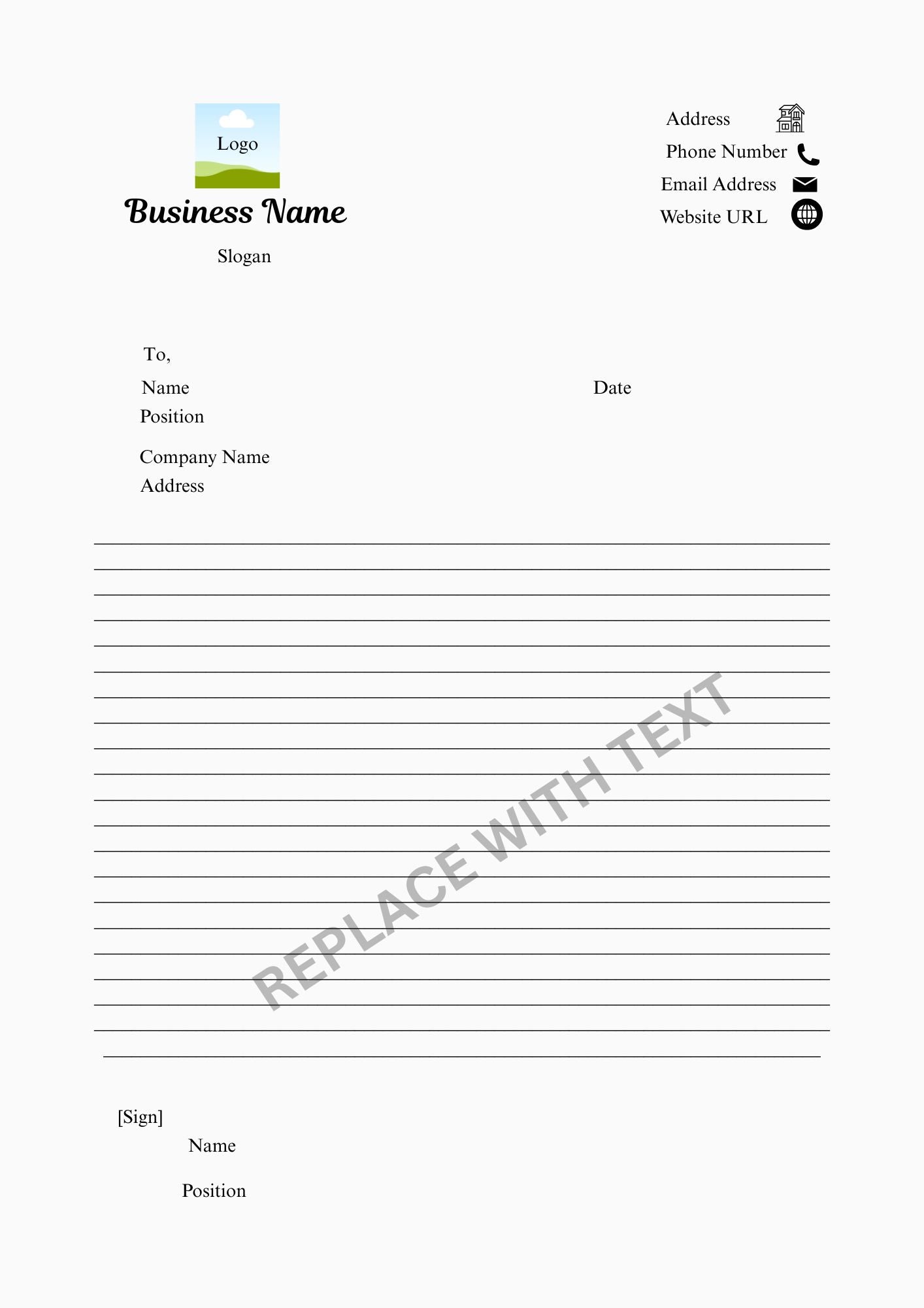 BUSINESS LETTERHEAD TEMPLATE 24