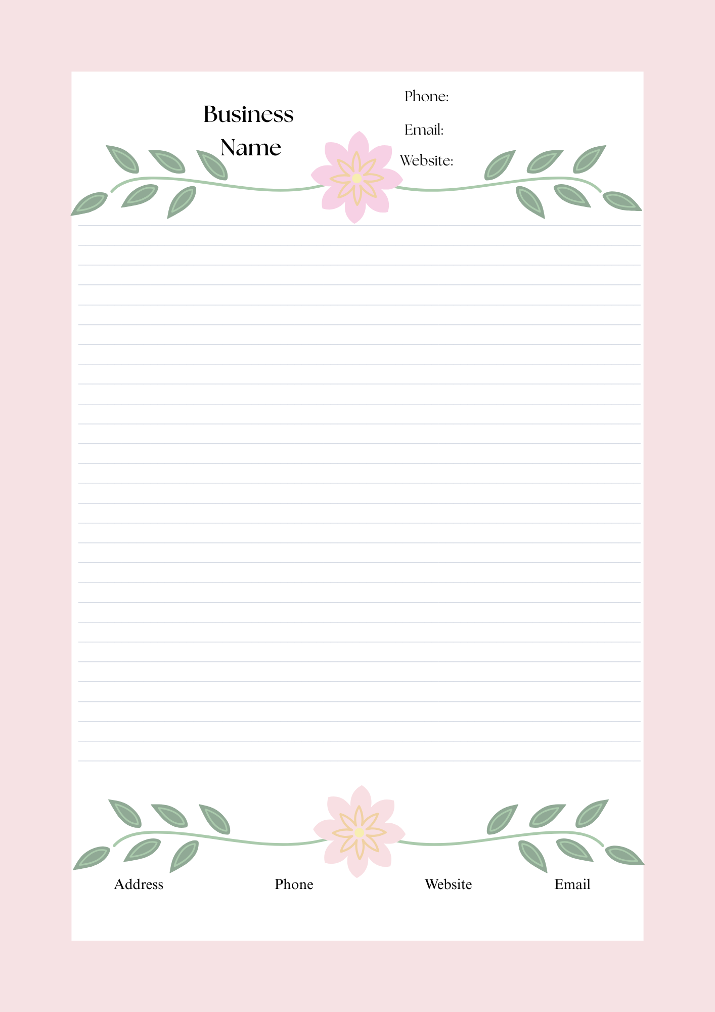 BUSINESS LETTERHEAD  6