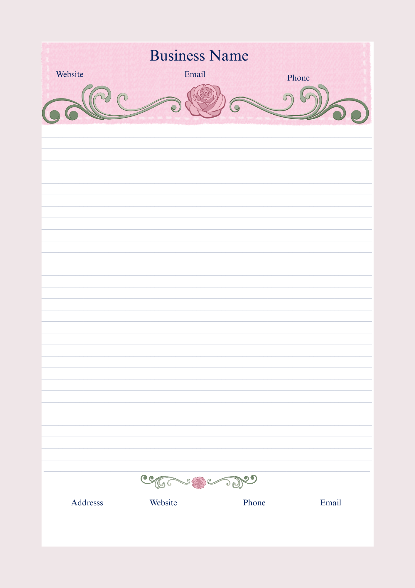 BUSINESS LETTERHEAD  7