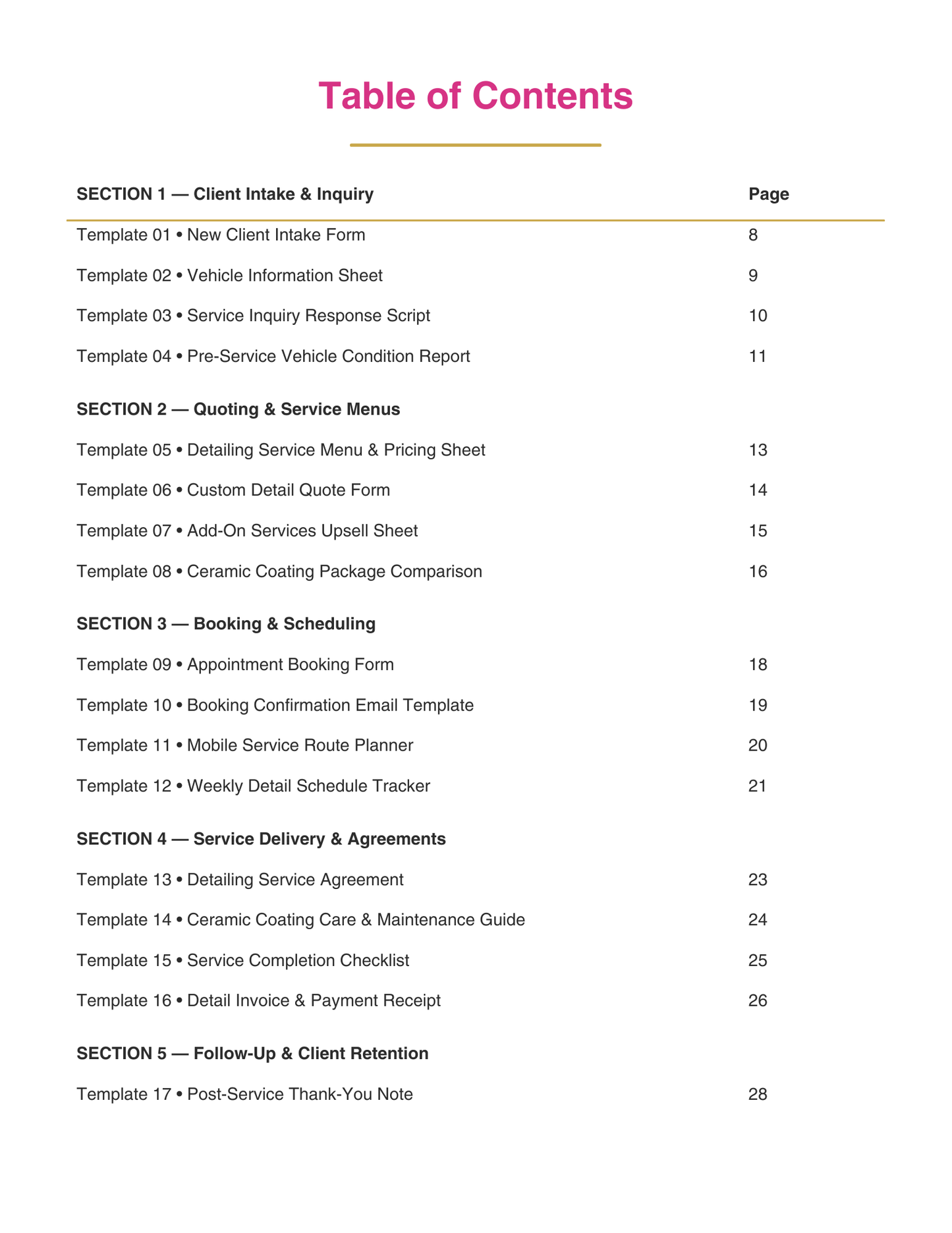 Car Detailing Business Templates Bundle | 20 Editable Canva Forms for Mobile Auto Detailers & Ceramic Coating Shops