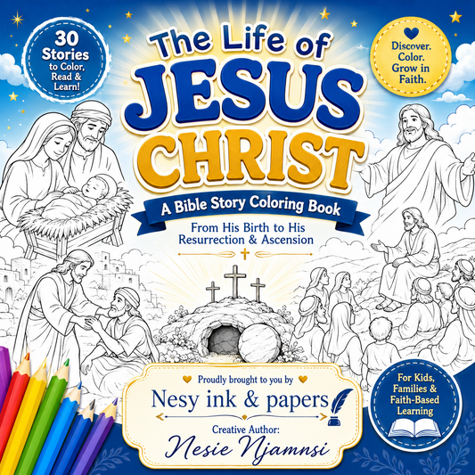 The Life of Jesus Bible Coloring Book for Kids | Christian Coloring & Learning PDF