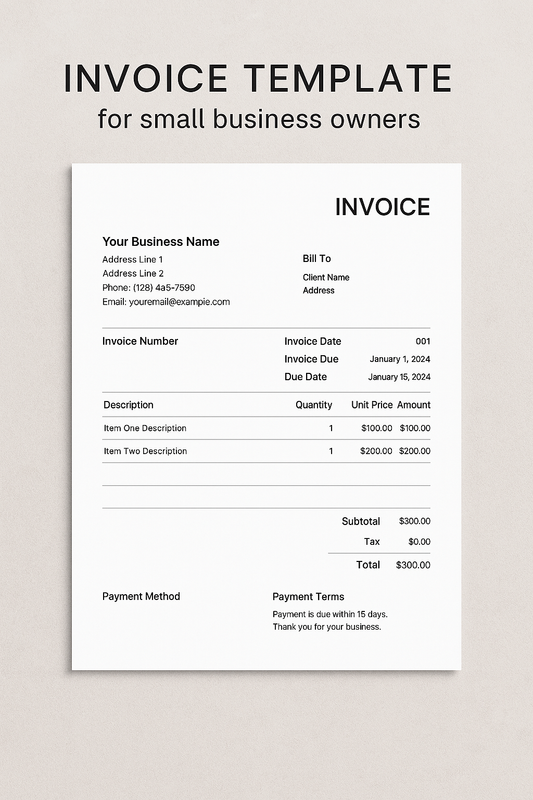 INVOICE TEMPLATE