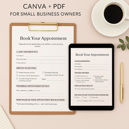 APPOINTMENT BOOKING FORM TEMPLATE