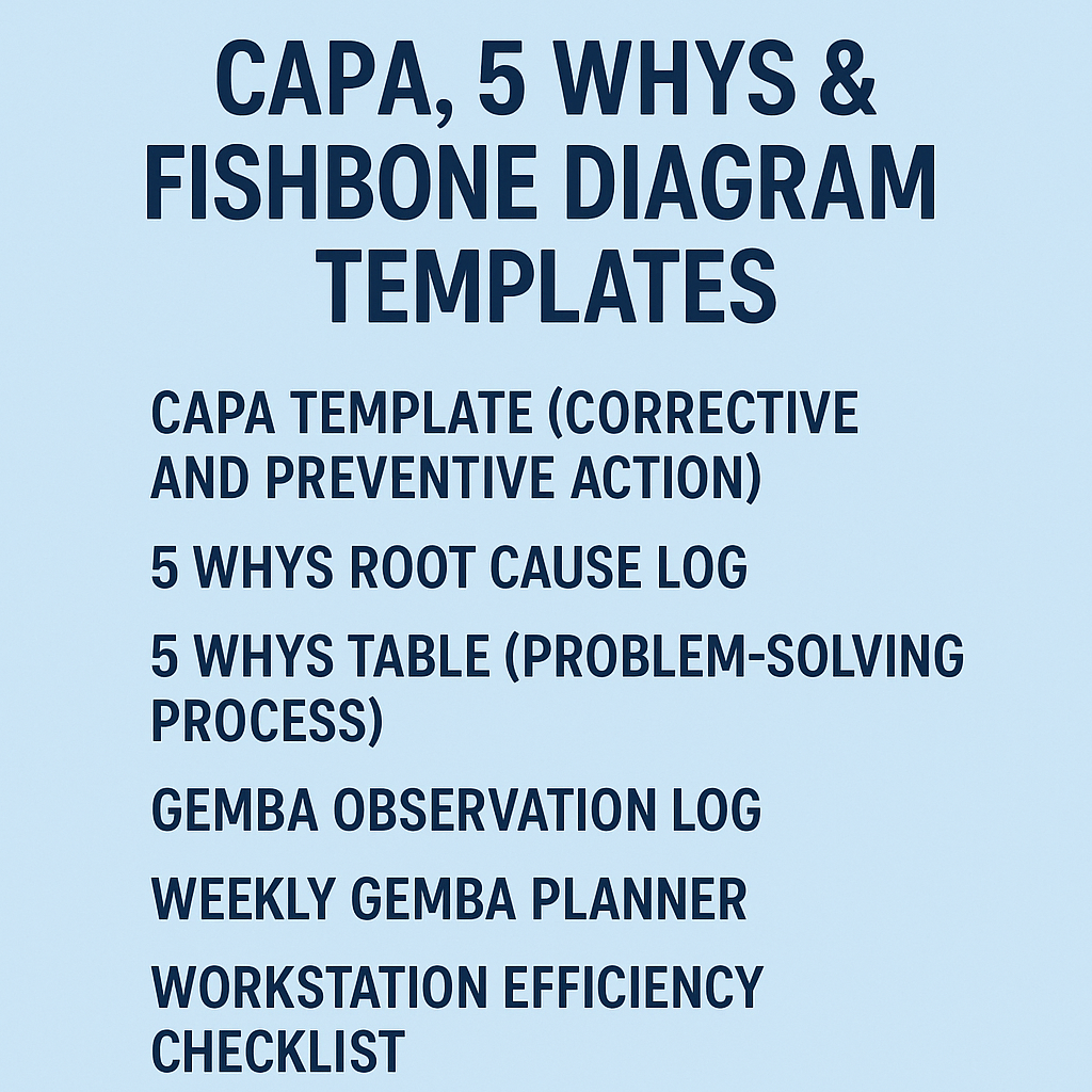 Notion CAPA, 5 Whys & Fishbone Diagram Template – Business Problem Sol ...