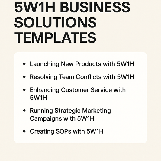5W1H BUSINESS SOLUTIONS TEMPLATES