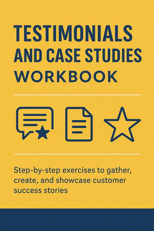 USE TESTIMONIALS AND CASE STUDIES:WORKBOOK