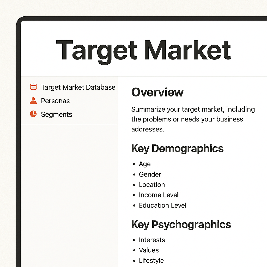 BUSINESS PLAN DASHBOARD