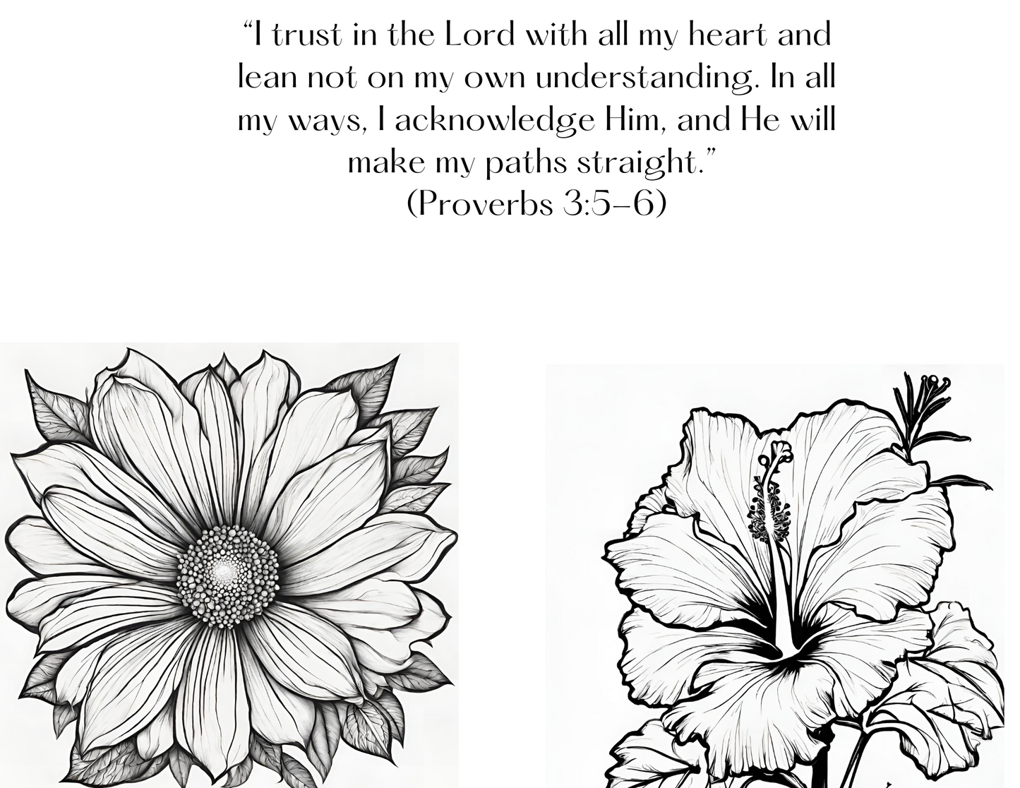 COLOR FOR JESUS: SCRIPTURES AFFIRMATIONS ON FINANCIAL SUCCESS- FLOWER LOVERS