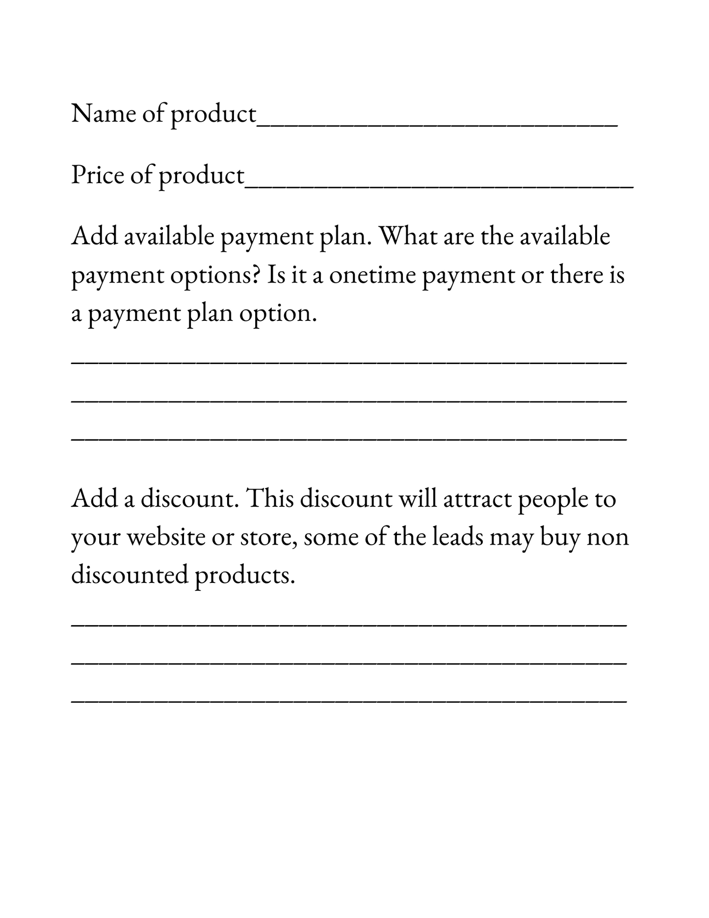 CREATING AN IRRESISTIBLE OFFER WORKBOOK